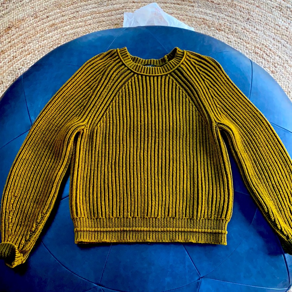 J crew acid dyed sweater.